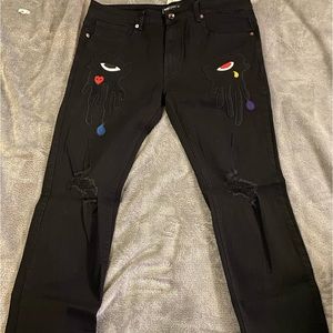 Men’s brand new black denim jeans